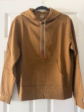 Topo Designs Men's Camel Brown Hooded Hoodie Sweatshirt